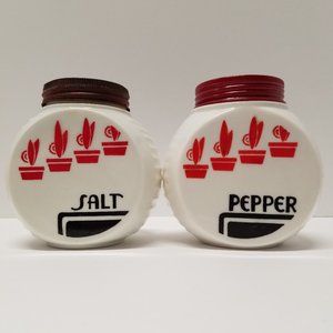 Fire King Milk Glass Salt & Pepper Shakers